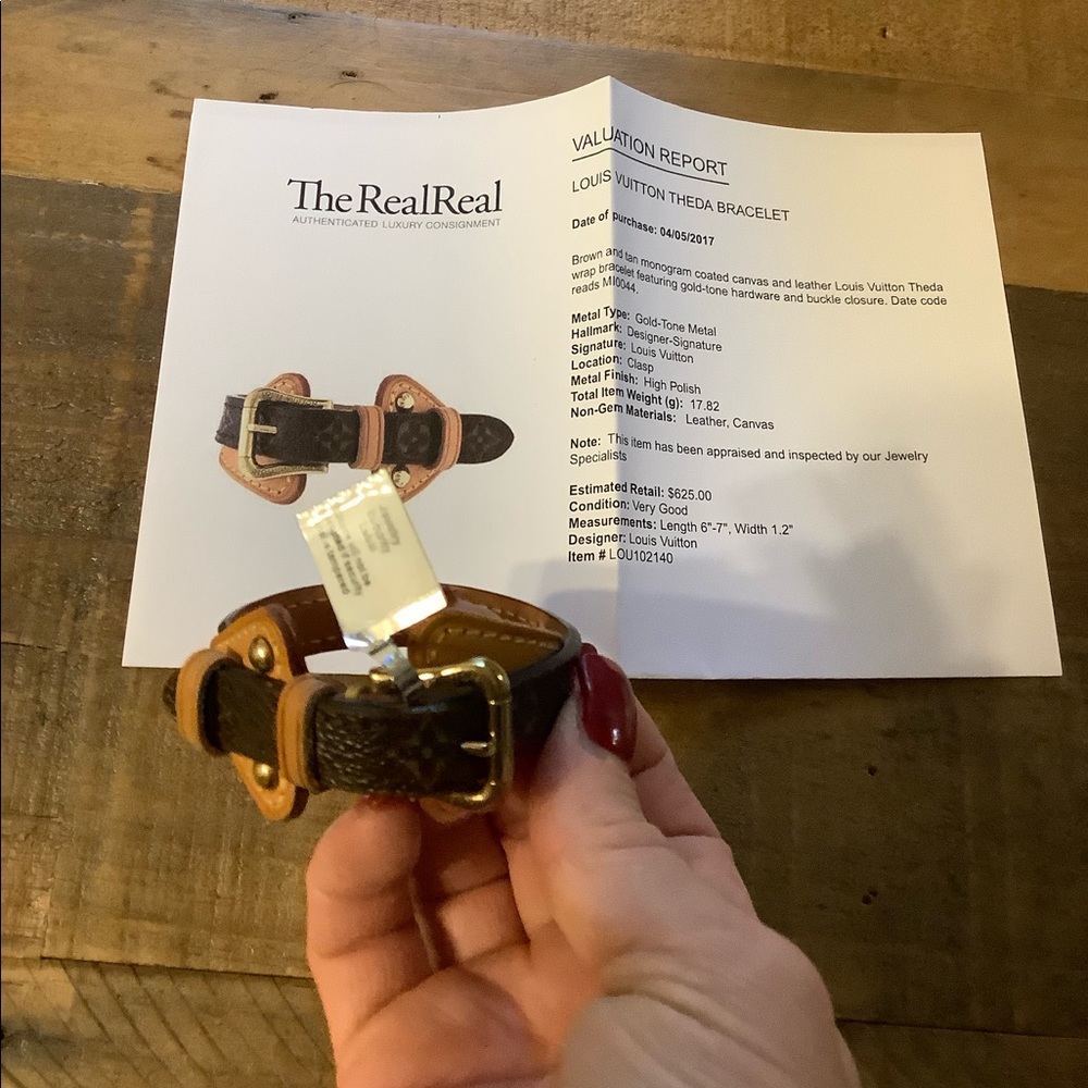 🚫 SOLD |  Louis Vuitton Theda leather bracelet - Picture 3 of 8